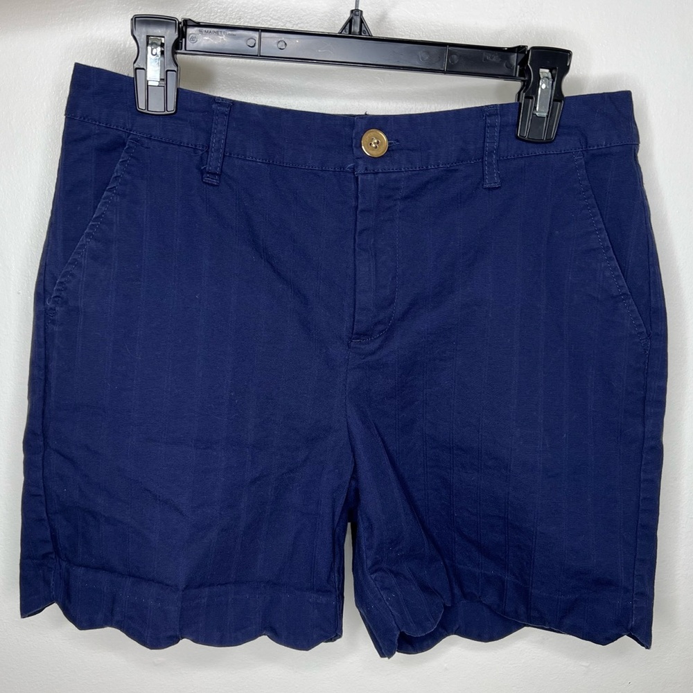 Caribbean Joe Scalloped Hem Shorts